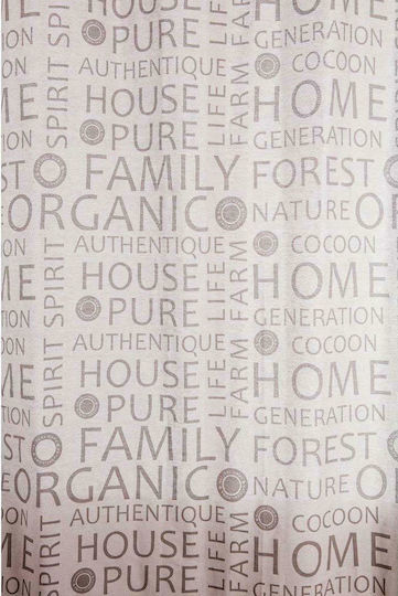 Mc Decor Natural με Τρουκς Καφέ 135x280εκ.