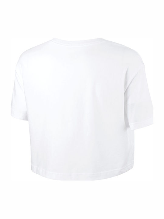 Sportswear Essential Women's Athletic Crop Top Short Sleeve White