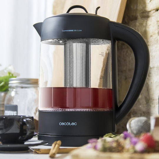 Cecotec ThermoSense 390 Clear Reisekessel 1.7Es 2200W Schwarz