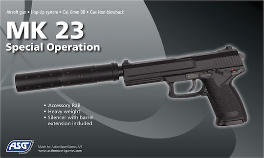 Asg Αερο Pistole Gas MK23 Special Operations