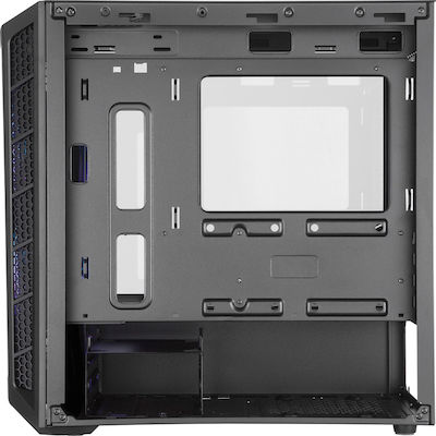 CoolerMaster MasterBox MB311L ARGB Jocuri Turnul Mini Cutie de calculator cu fereastră laterală Negru