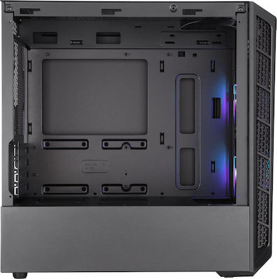 CoolerMaster MasterBox MB311L ARGB Jocuri Turnul Mini Cutie de calculator cu fereastră laterală Negru