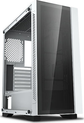 Deepcool Matrexx 55 V3 ADD RGB Gaming Midi Tower Κουτί Υπολογιστή με Πλαϊνό Παράθυρο Λευκό