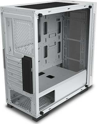 Deepcool Matrexx 55 V3 ADD RGB Gaming Midi Tower Κουτί Υπολογιστή με Πλαϊνό Παράθυρο Λευκό