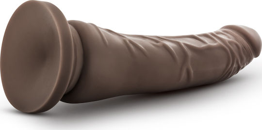 Dr. Skin Basic Ρεαλιστικό Dildo με Βεντούζα Chocolate 22cm