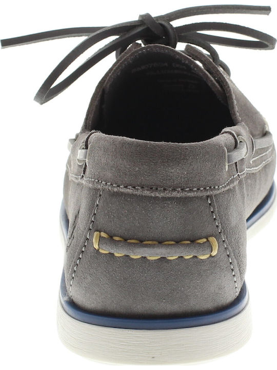 Navigator Suede Ανδρικά Boat Shoes σε Γκρι Χρώμα