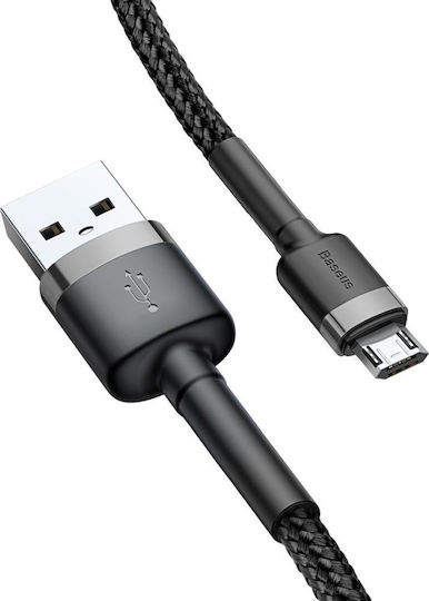 Baseus Cafule Geflochten USB 2.0 auf Micro-USB-Kabel Gray 2m (CAMKLF-CG1) 1Stück