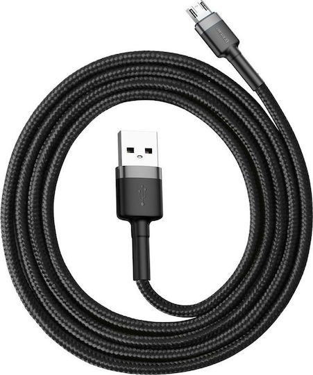 Baseus Cafule Geflochten USB 2.0 auf Micro-USB-Kabel Gray 2m (CAMKLF-CG1) 1Stück