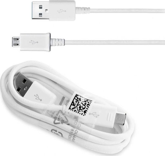 Samsung 1.2m Regular USB 2.0 to micro USB Cable White (EP-DG925UWE)