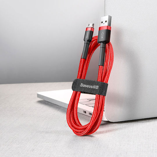 Baseus Cafule Geflochten USB 2.0 auf Micro-USB-Kabel Rot 2m (CAMKLF-C09) 1Stück