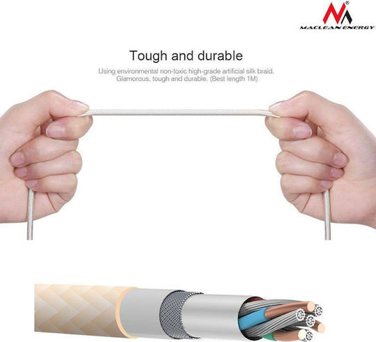 Earldom Earldom ET-MC03 Magnetisch / Regulär USB 2.0 auf Micro-USB-Kabel Silber 1m 1Stück