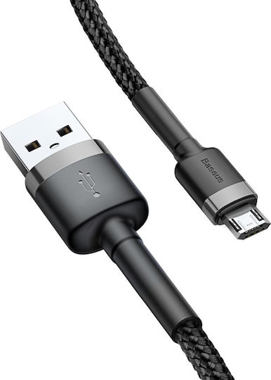 Baseus Cafule 1m Braided USB 2.0 to micro USB Cable Gray (CAMKLF-BG1)