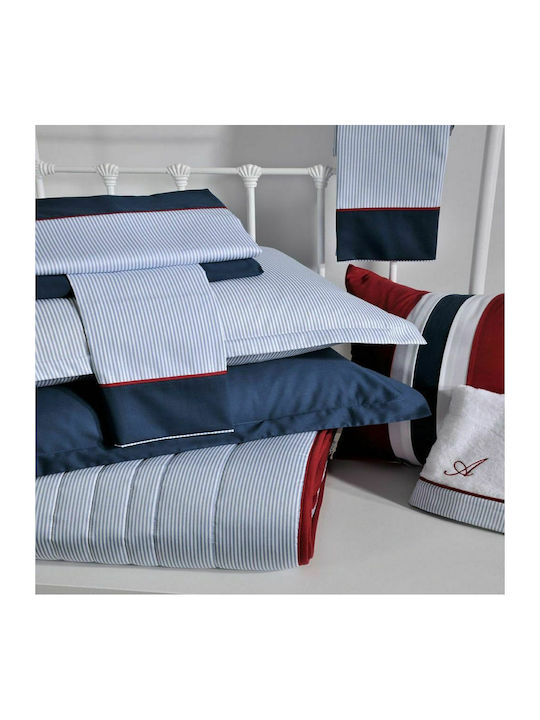 Down Town Home 700 Σετ Σεντόνια Υπέρδιπλα 245x270εκ. Blue (4τμχ)