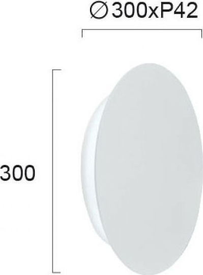 Viokef D300 Kyklos Leuchte Wand LED Weiß 30cm Viokef D300 Kyklos Leuchte Wand LED Weiß 30cm
