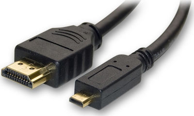 Powertech HDMI 1.4 Cablu HDMI de sex masculin - micro HDMI de sex masculin 1.5m Negru