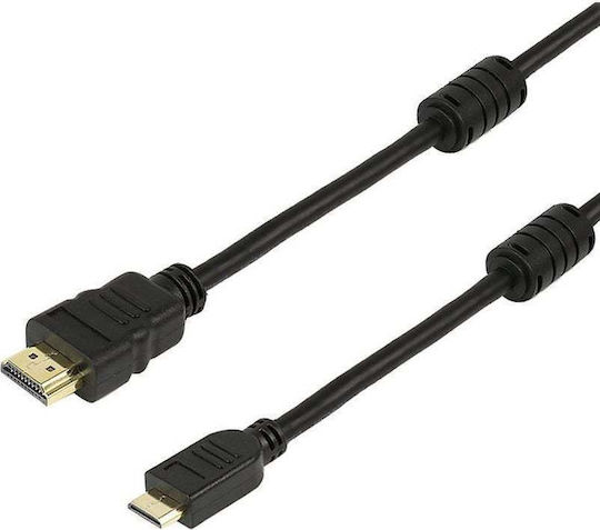 Powertech HDMI 1.4 High Speed 1080p 120Hz Cable HDMI Male - Micro HDMI Male 3m Black