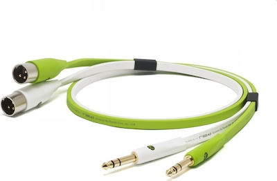 Oyaide d+ TXM class B XLR male to 6.3mm male 3m Cable Green