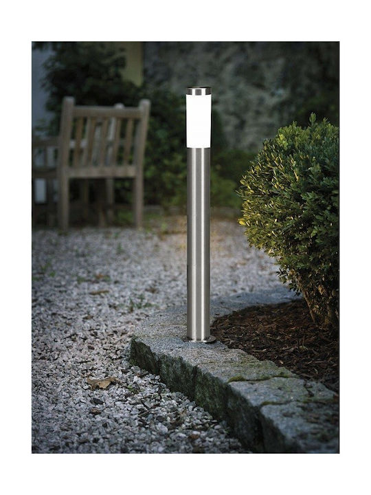 Eglo Helsinki Outdoor Floor Lamp Post 15W IP44 for E27 Socket Silver