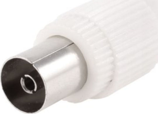 Βύσμα Coaxial female Λευκό 0321.009