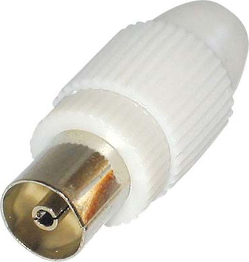 Βύσμα Coaxial female Λευκό 0321.009