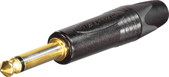 Neutrik Plug 6.3mm Jack mono male Black (NP2X-B)