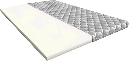 Eco Sleep Mattress Topper Memory Quilted Single Memory Foam with Removable Cover 90x200x4cm