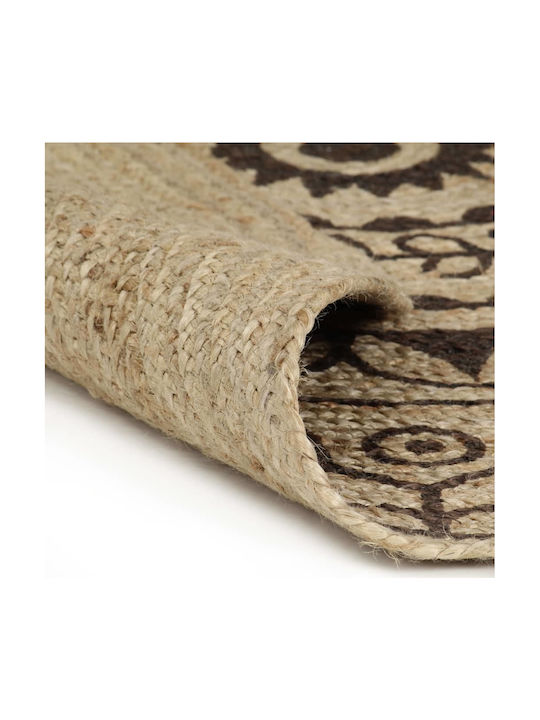 vidaXL Handmade Rug Round Summer from Jute Brown