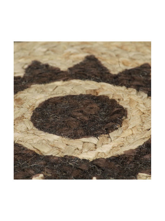 vidaXL Handmade Rug Round Summer from Jute Brown