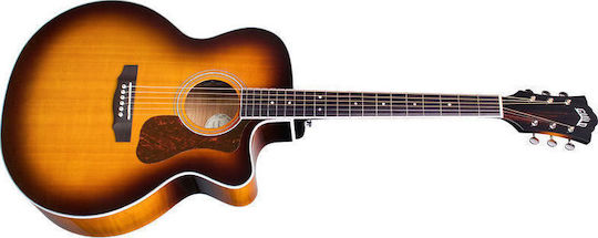 Guild Semi-Akustik Gitarre F250CE Deluxe Ausschnitt Bersten