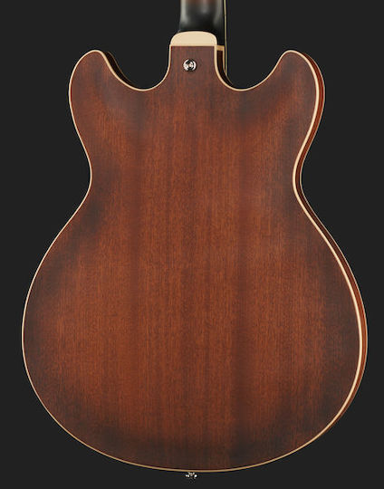 Ibanez AS53 Electric Guitar ES with HH Pickup Configuration Tobacco Flat