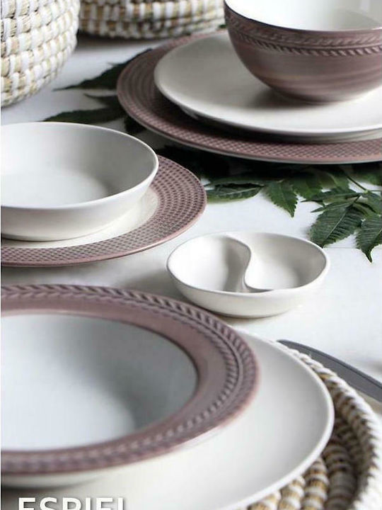Espiel Wicker Round Decorative Tray 40x40x3cm