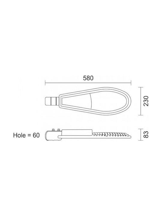 Spot Light 6279 Φωτιστικό LED Δρόμου 100W