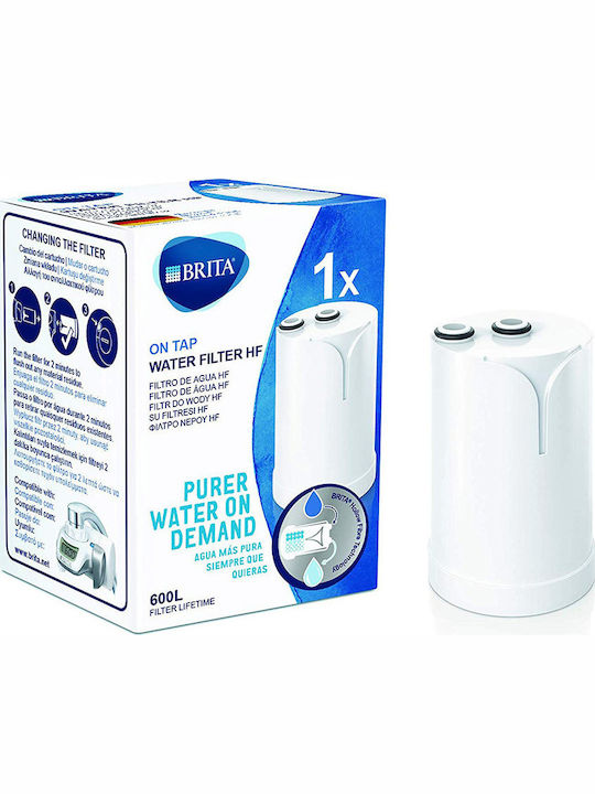 Brita Water Filter Replacement for Faucet made of Activated Carbon On-Tap HF 1 μm