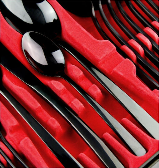 Berlinger Haus The Perfect Line Сет ножове и вилице Неръждаеми Deep Black Collection 24бр
