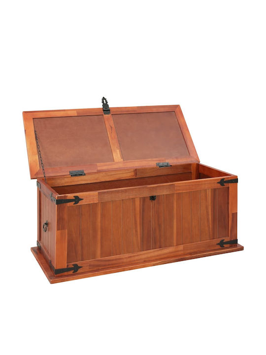 vidaXL Wooden Decorative Trunk Acacia wood solid wood 90x45x40cm