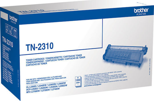 Brother TN-2310 Genuine Laser Printer Toner Black 1200 Pages