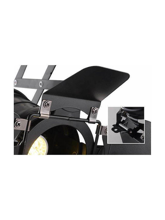 GloboStar Broadway Single Spot with Socket E27 in Black Color