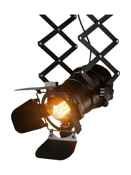 GloboStar Broadway Single Spot with Socket E27 in Black Color