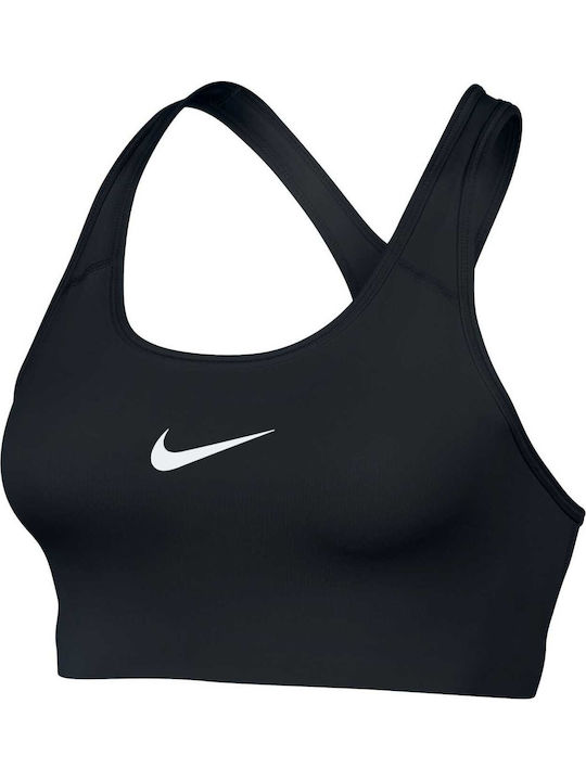 Pro Classic Swoosh Damen Sport-BH Schwarz
