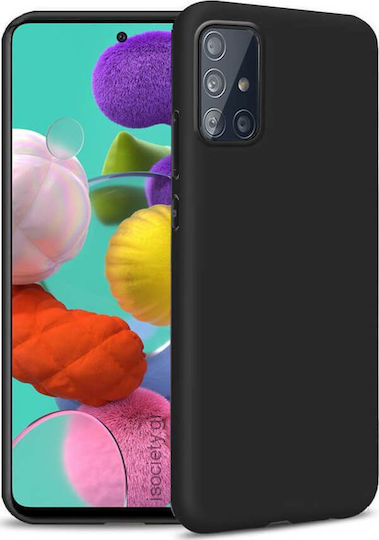 Hurtel Back Cover Silicone Black (Galaxy A51)