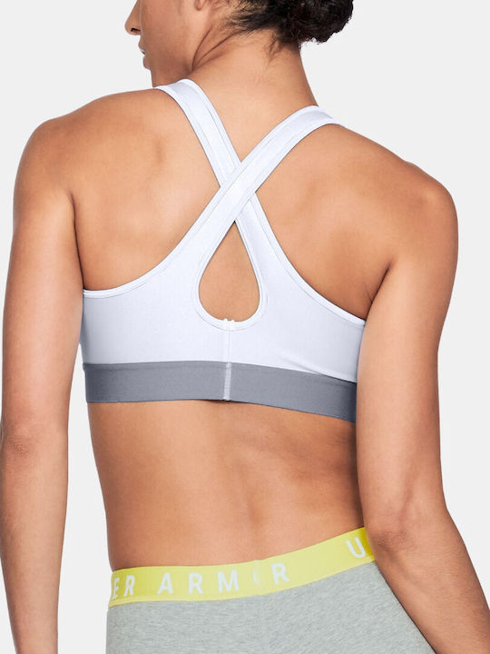 Basic Mid Crossback Frauen Sport-BHs Sport-BH Weiß