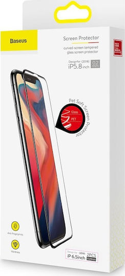 Baseus Full Face Tempered Glass 2pcs (iPhone 11 Pro Max) SGAPIPH65-ATE01
