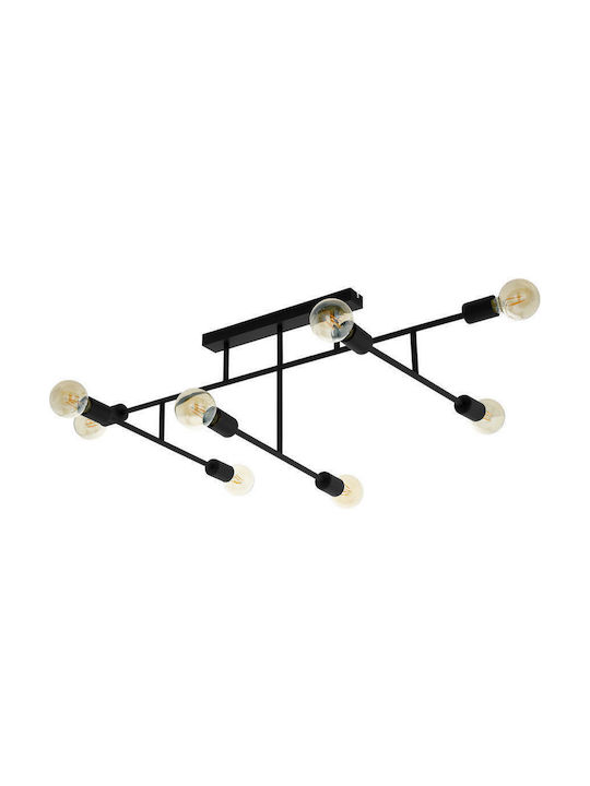 Eglo Belsiana Modern Metal Ceiling Light with Socket E27 51pcs Black