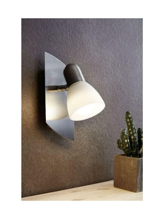 Eglo Enea Single Spot with Socket E14 in Silver Color