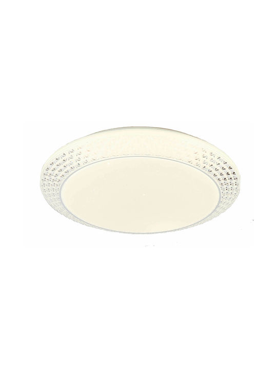 Inlight Modern Mount Plastic Ceiling Light Built-in LED 40cm White