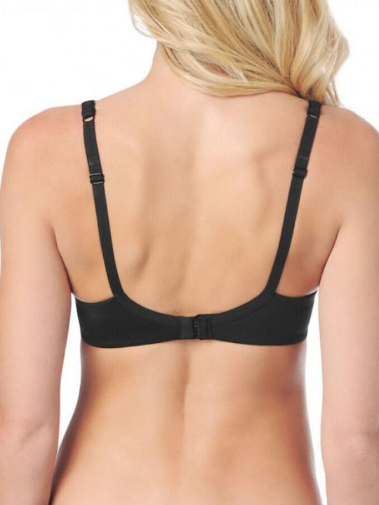 Perfectly Soft WHP Μαύρο Σουτιέν με Ελαφριά Ενίσχυση & Μπανέλες