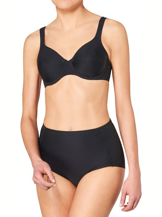 Bra without Padding Underwire Black
