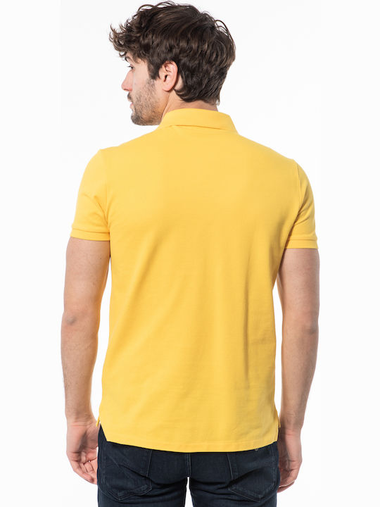 Ralph Lauren Ανδρική Μπλούζα Polo Κοντομάνικη Κίτρινη