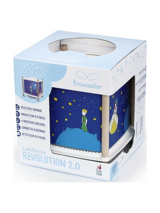 Trousselier Rotating Kids Projector Lamp Little Prince with Star Projection Blue 17x17x19εκ.