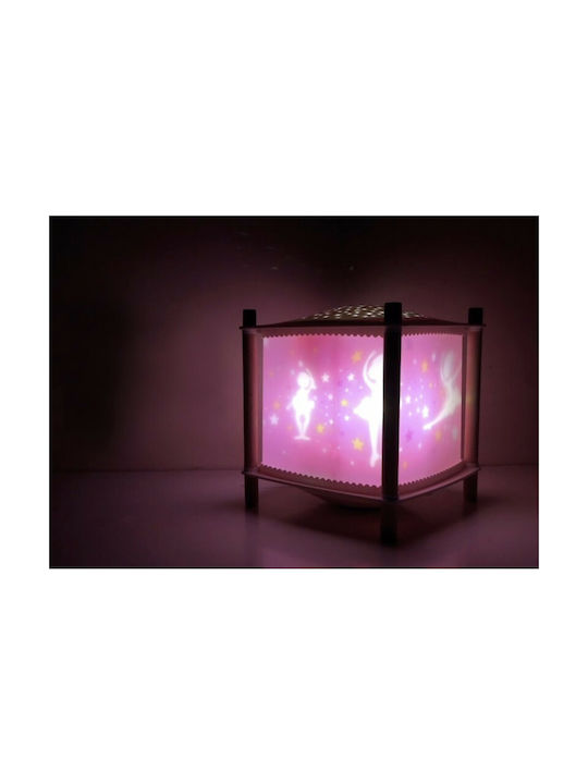 Trousselier Lumini LED Rotativ Lampă de proiecție pentru copii Ballerina cu Proiecție de Stele Roz